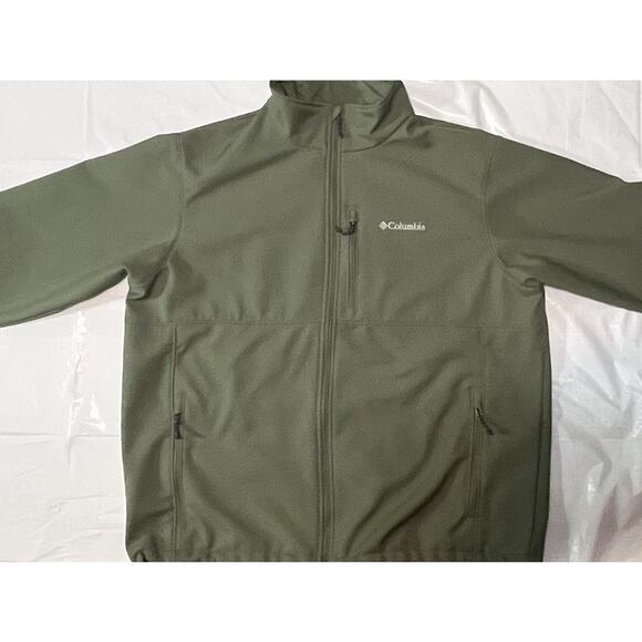 MEN'S COLUMBIA Ascender WM6044 Soft Shell Jacket STONE GREEN XXL - Picture 1 of 15